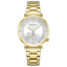 (Gold) MINI FOCUS Women's Watch Waterproof Diamondt Stainless Steel Strap 0333L