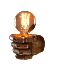 (Right) Retro Industrial Resin Fist Left and Right Hand Wall Lamp Bar Livingroom Decoration Wall Light Without Bulbs
