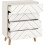 Seconique Dixie 4 Drawer Chest Dusty Grey and White 2