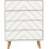 Seconique Dixie 4 Drawer Chest Dusty Grey and White 3