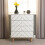 Seconique Dixie 4 Drawer Chest Dusty Grey and White 5
