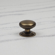 (38mm Knob) Antique Brass Kitchen Cup Handle & Matching Knobs