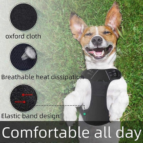 (L) Dog Harness for Medium Large Dogs, No Pull Service Vest with Reflective Strips and Control Handle, Adjustable and Comfortable for Easy Walking 1
