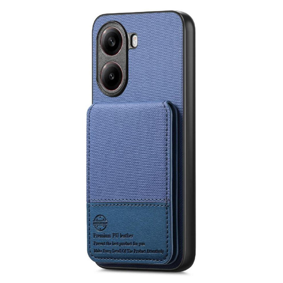 (Blue) Case For Xiaomi Poco X7 Pro Shockproof Leather Case Rfid Blocking Wallet Blue 764563773770
