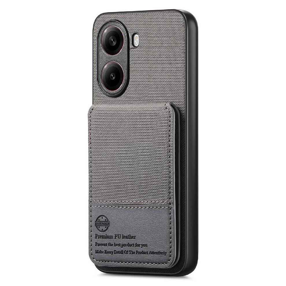 ( ) Case For Xiaomi Poco X7 Pro Shockproof Leather Case Rfid Blocking Wallet Gray 764563773749
