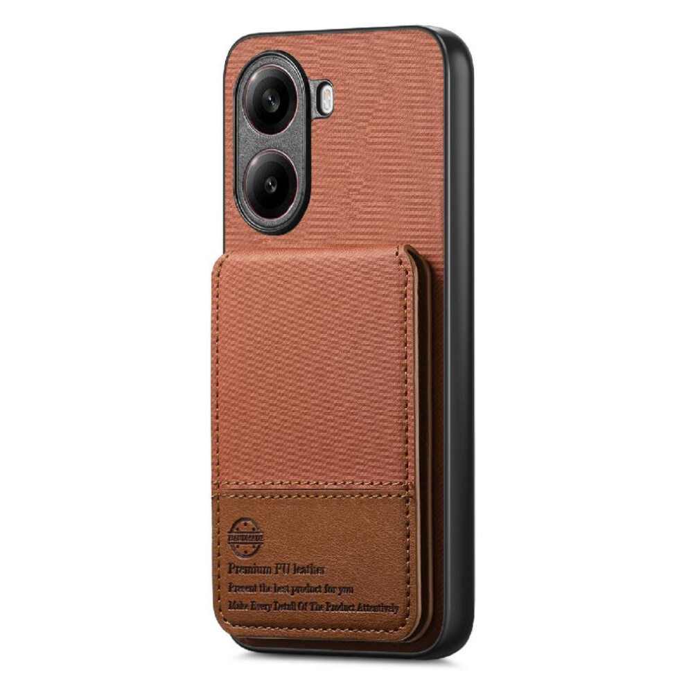 (Brown) Case For Xiaomi Poco X7 Pro Shockproof Leather Case Rfid Blocking Wallet Brown 764563773756