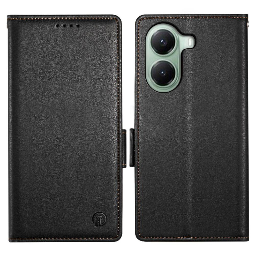 Photos - Case Flip for Xiaomi Poco X7 Pro Flip Card Slots Wallet Business Daily Use(Black)