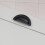 (76mm Cup) Black Kitchen Cup Handle and Knobs Cabinet Pull 3
