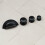 (76mm Cup) Black Kitchen Cup Handle and Knobs Cabinet Pull 19