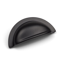 (76mm Cup) Black Kitchen Cup Handle and Knobs Cabinet Pull