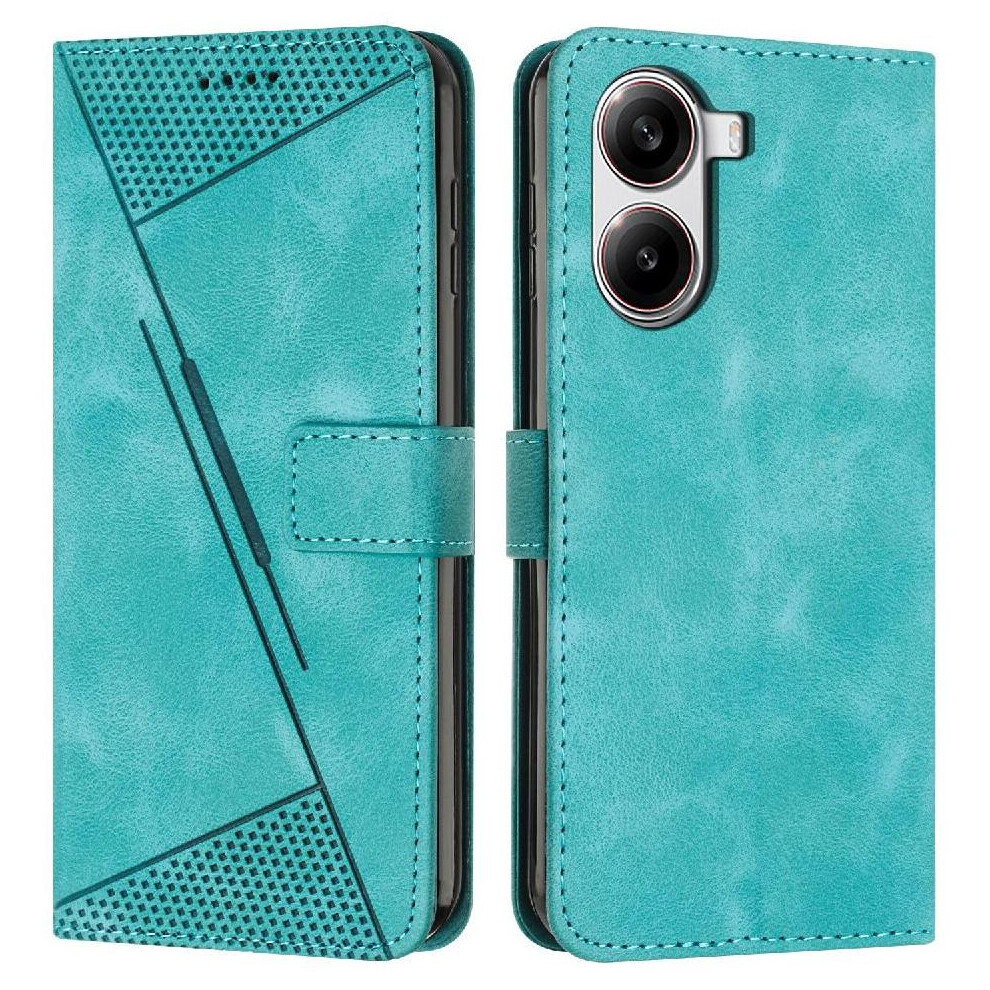 (Green) Flip Case For Xiaomi Poco X7 Pro 5G Kickstand Card Insertion Wallet Pu Leather Green 764563778027