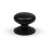 (25mm Knob) Black Kitchen Cup Handle and Knobs Cabinet Pull 1