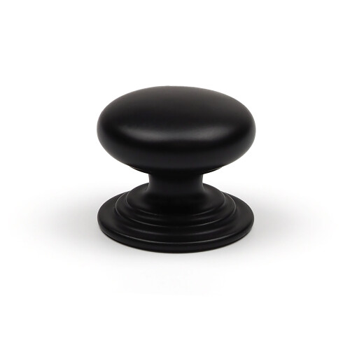 (25mm Knob) Black Kitchen Cup Handle and Knobs Cabinet Pull