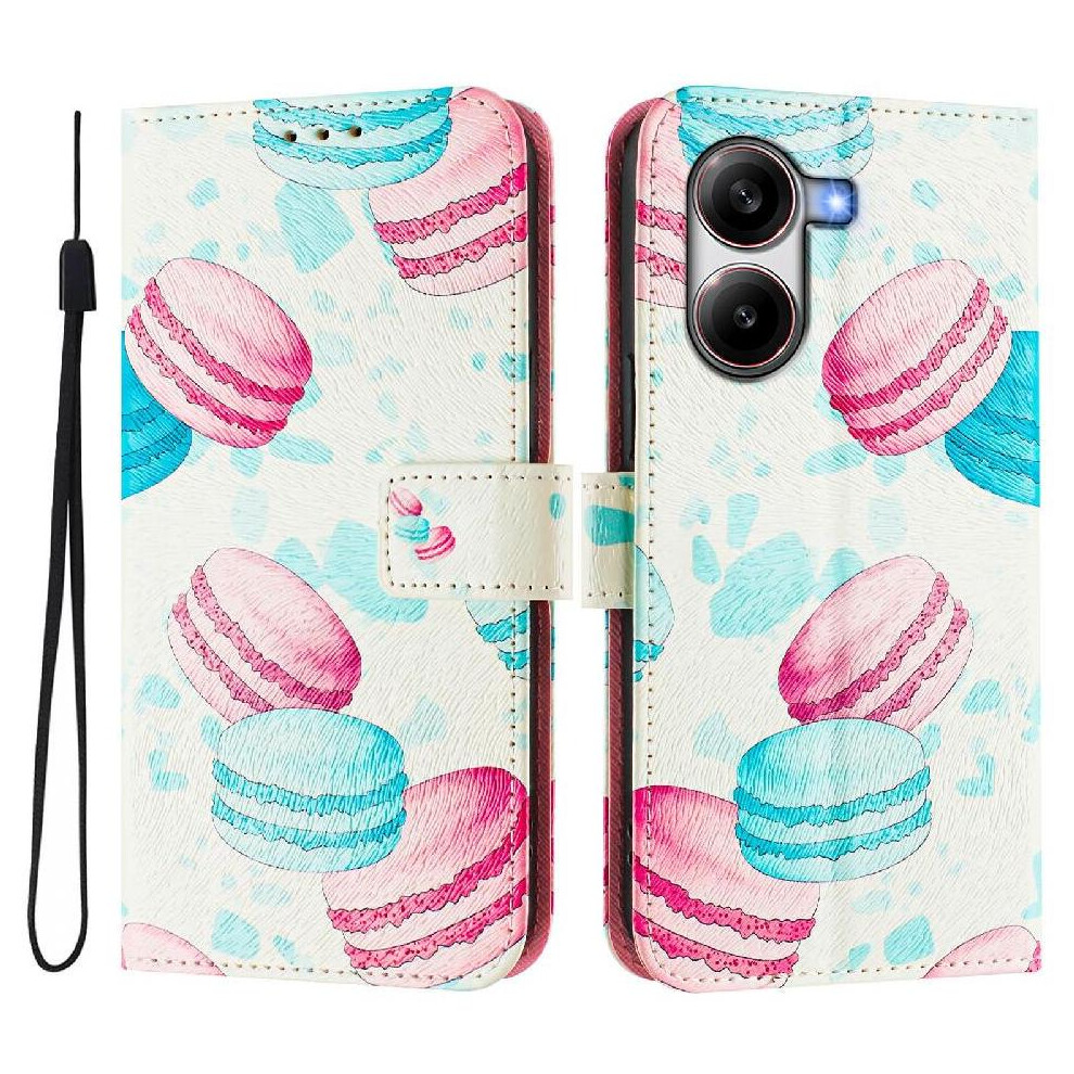 (C5 ) Case For Xiaomi Poco X7 Pro 5G Flip Leather Wallet Wrist Strap Pattern Magnetic Closure 764563778638