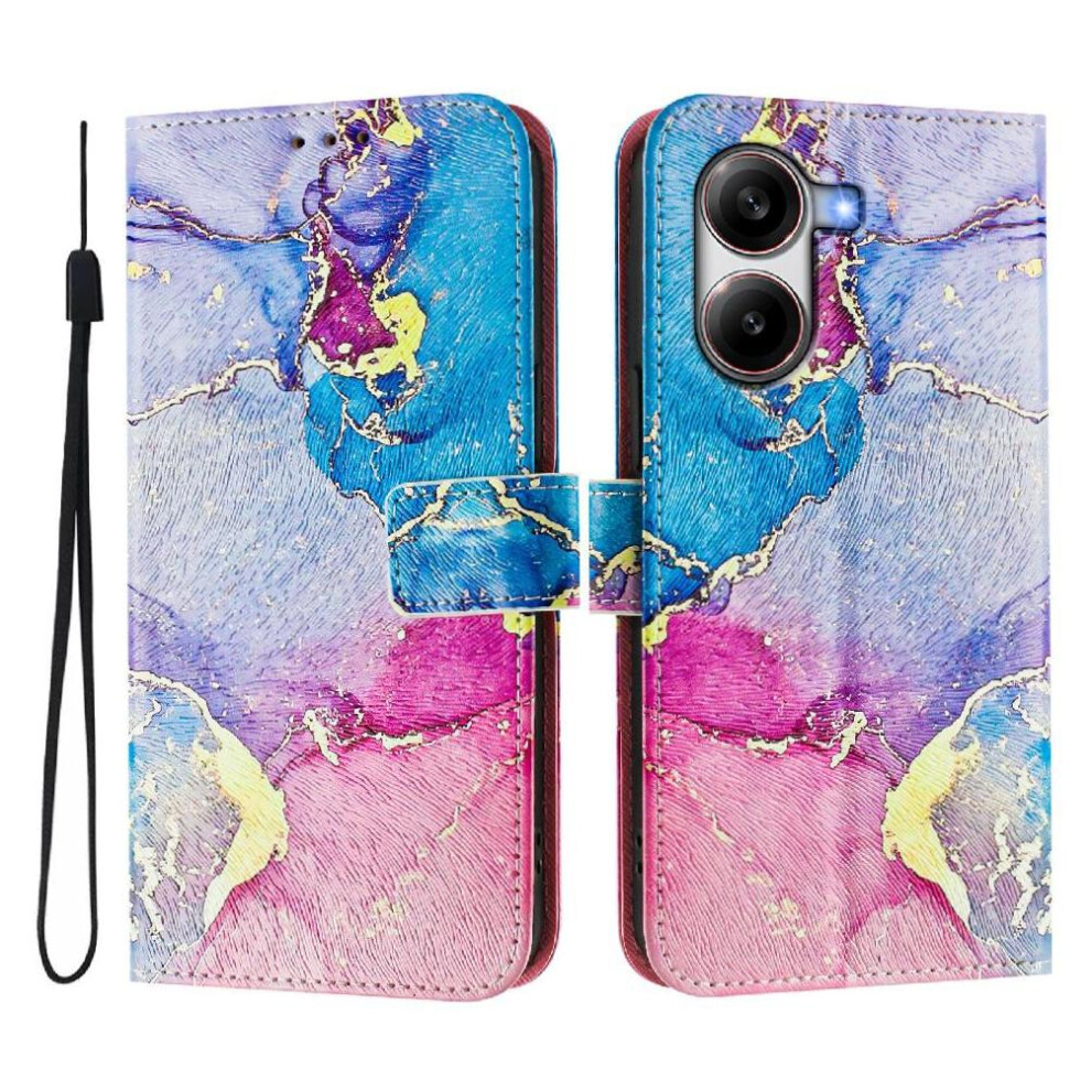 (C2) Case For Xiaomi Poco X7 Pro 5G Flip Leather Wallet Wrist Strap Pattern Magnetic Closure 764563778607