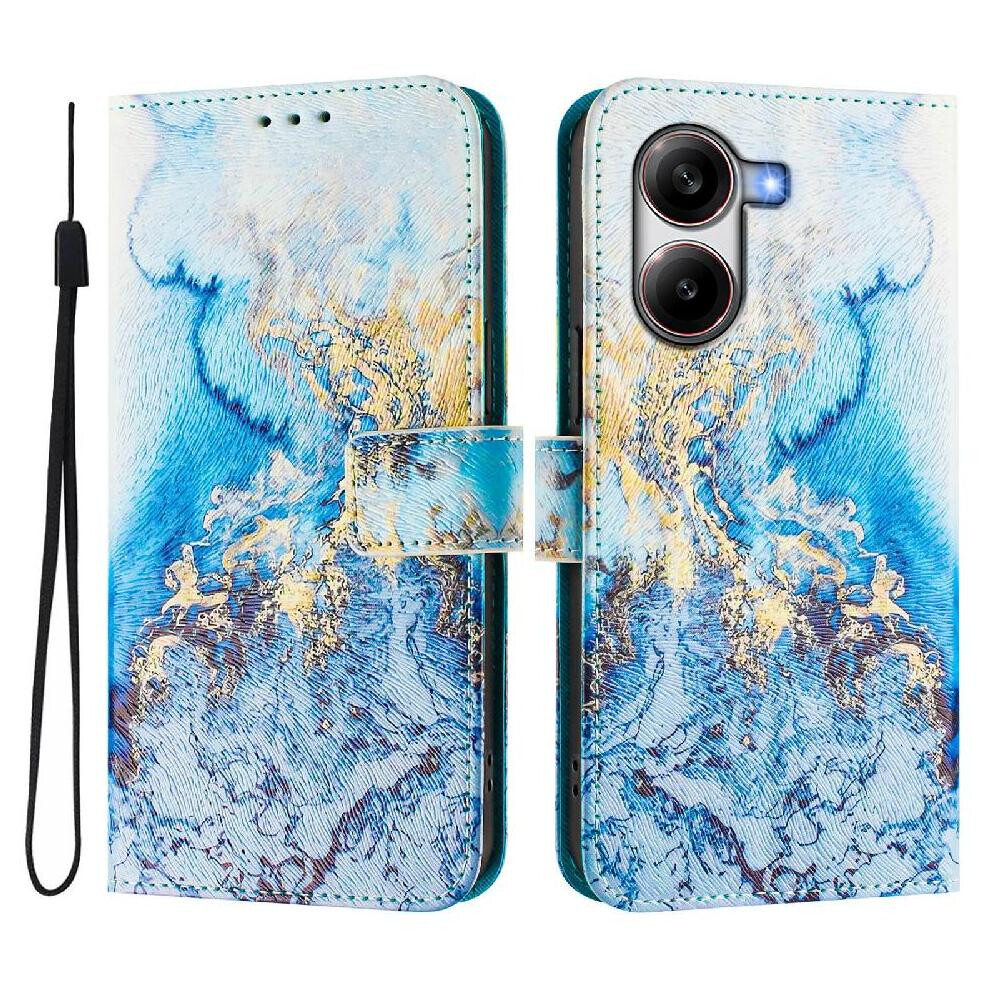 (C1 ) Case For Xiaomi Poco X7 Pro 5G Flip Leather Wallet Wrist Strap Pattern Magnetic Closure 764563778591