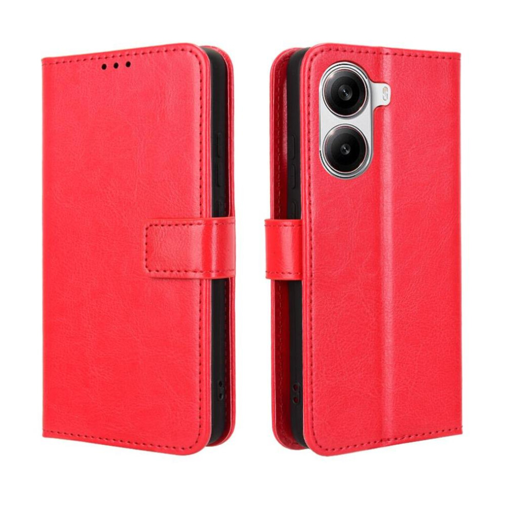 (Red) Case For Xiaomi Poco X7 Pro 5G/Redmi Turbo 4 5G Cover Card Holder Kickstand Red 764563778676