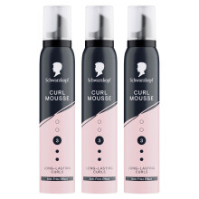 SK Styling Mousse Curl HL3 200ml Strong Hold Foam for Curly Hair, 3 Pack
