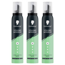 SK Styling Mousee Volume HL4, 200ml Strong Hold Foam for Curly Hair, 3 Pack