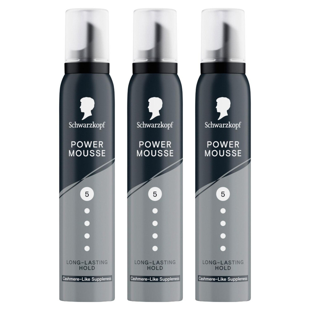 Schwarzkopf Sk Styling Taft Power Cashmere Hl5 Styling Mousse 200Ml, 3 Pack