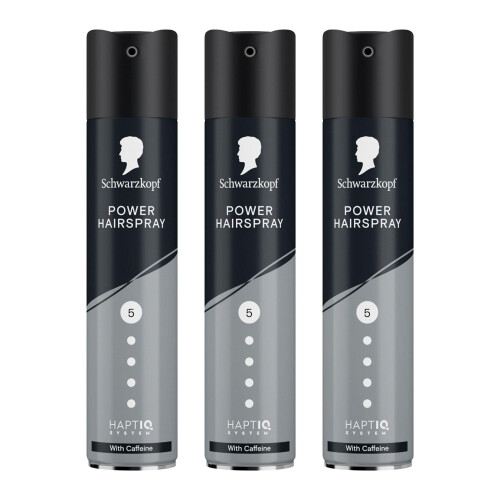 SK Styling Power Caffeine HL5 Hair Spray 250ml, 3 Pack