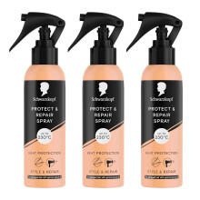Schwarzkopf Styling Protect & Repair Spray 150ml Heat Defence Hair Care, 3 Pack
