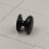(38mm Knob) Black Kitchen Cup Handle and Knobs Cabinet Pull 6
