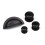 (38mm Knob) Black Kitchen Cup Handle and Knobs Cabinet Pull 7