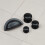 (38mm Knob) Black Kitchen Cup Handle and Knobs Cabinet Pull 9