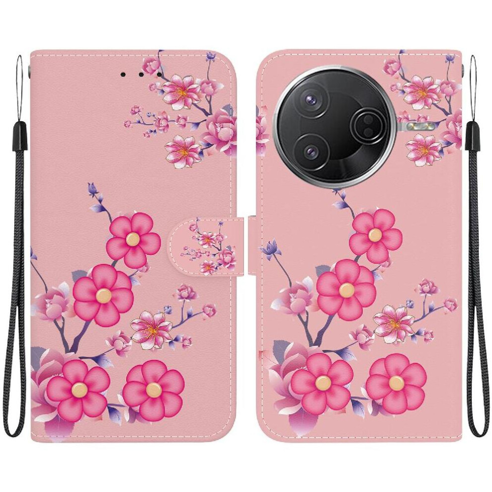 (C10) Flip Case For Xiaomi Poco F7 Ultra Pu Leather Card Slots Wallet Butterfly Flower Painted Magnetic Closure 764563779444