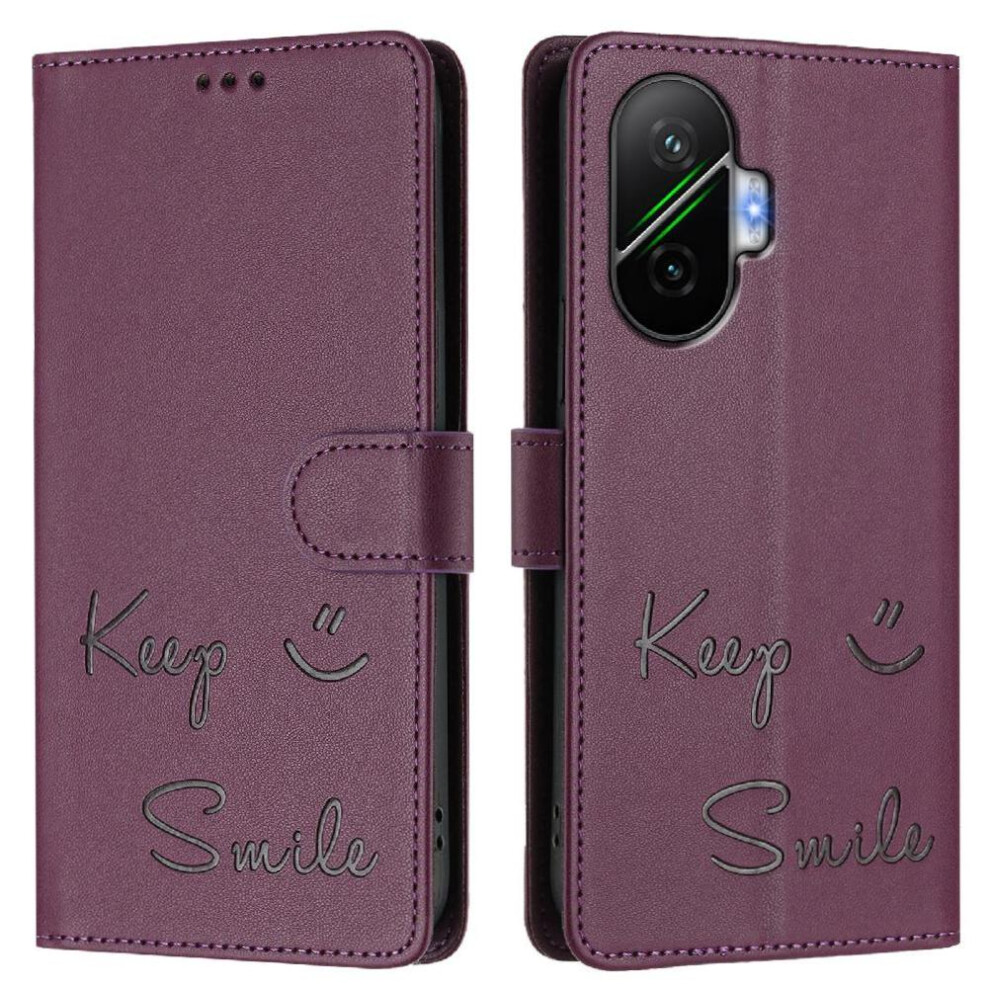 (Purple) Case For Xiaomi Poco F7 5G Rfid Blocking Flip Cover Card Holder Wallet Pu Leather Purple 764563779994