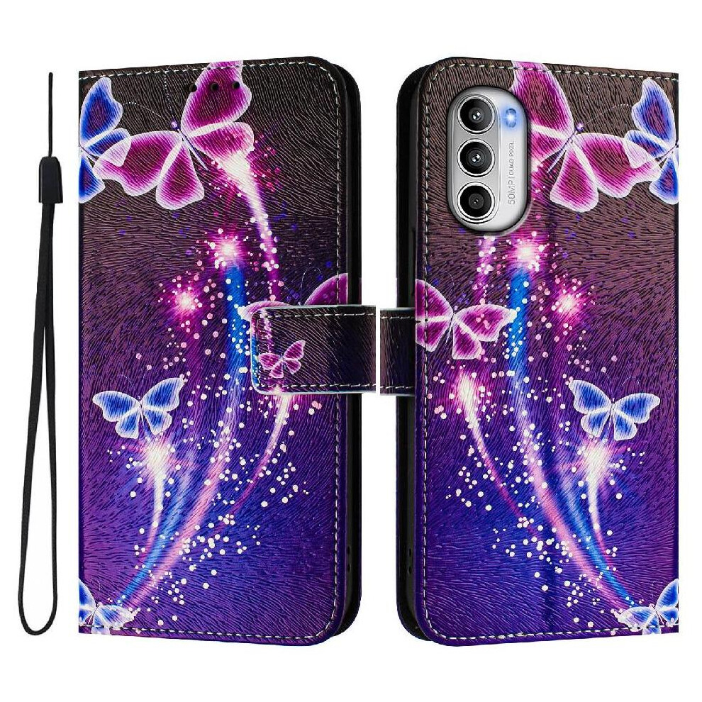(C1 ) Case For Motorola Moto G82 5G Wallet With Credit Slot Pu Leather Pattern Flip Cover 764563781515