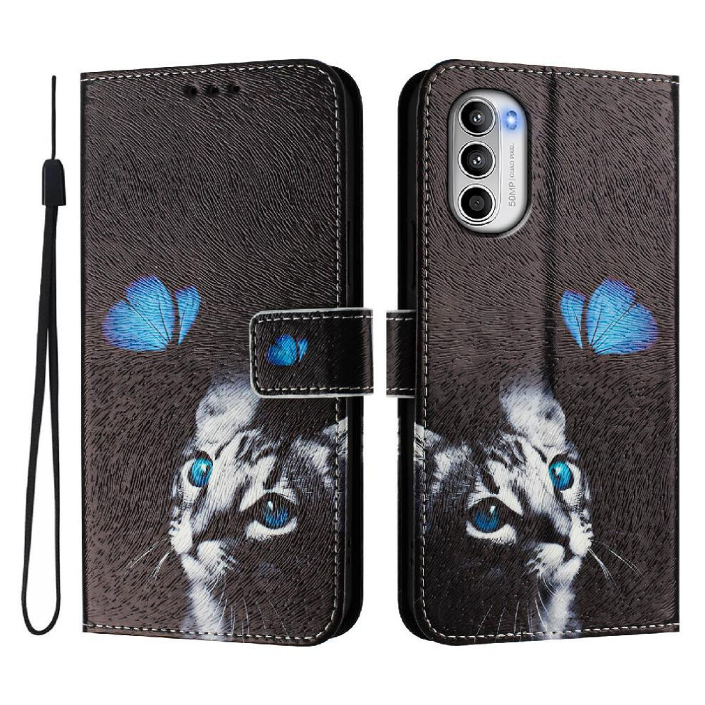 (Ohter) Case For Motorola Moto G82 5G With Credit Slot Card Holder Flip Pu Leather Wallet Cover Pattern 764563781744
