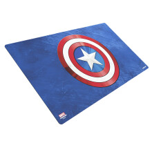 Marvel Champions Captain America Spelmat | Slipbestendige 24" x 14" Rubber Mat | Voor Marvel Champions