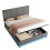(Grey) Ottoman Double Bed with LED Lighting 10