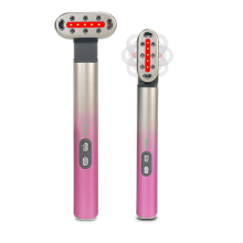 Thérapie par lumière rouge 7 en 1, équipement de luminothérapie rouge pour les soins du visage et des yeux à domicile (rose)