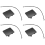 4pcs Side Skirt Jack Hole Cover Bumper Cap for 1