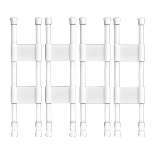 4 pcs Double RV Refrigerator Bars Adjustable Fridge Tension Rods