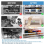 4 pcs Double RV Refrigerator Bars Adjustable Fridge Tension Rods 4