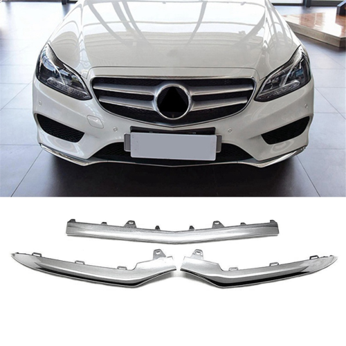 3Pcs Front Bumper Trim Strip for E Class W212 14-16 A2128852674, B 1