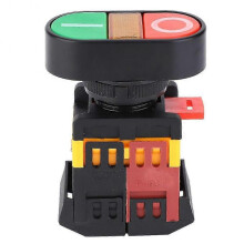APBB-22/25N Double Push Button Switch, LED Light, 380VAC, NoNC Momentary Control
