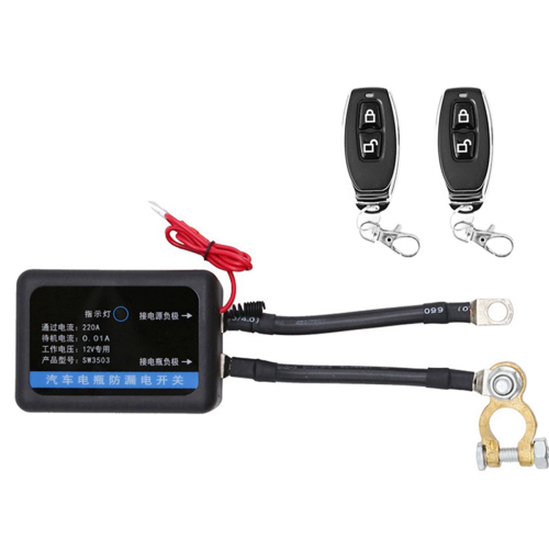 Interruptor de desconexão de bateria remota 12V 260A Kill Switch, C 2