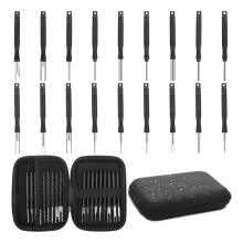 Kit de Ferramentas para Remoção de Terminais, Conjunto de 18 Peças com Extrator de Pinos e Ferramenta de Despinagem