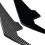 Auto Glanz Schwarz Front Stoßstange Seite Canards Splitter Spoiler Nebel 3
