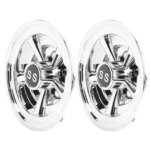 2 peças de capas para rodas de carrinho de golfe de 8 polegadas com design de 5 raios 1