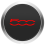 Enjoliveur de moyeu central de roue 133 mm rouge 1