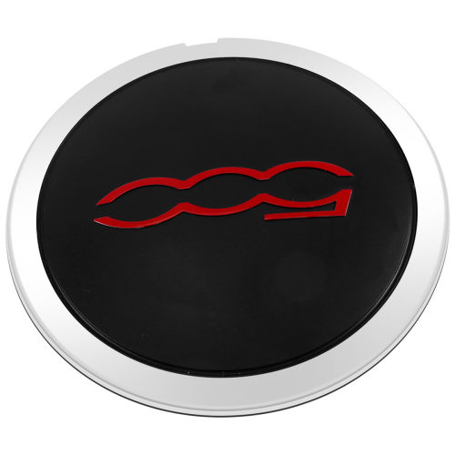 Enjoliveur de moyeu central de roue 133 mm rouge 1