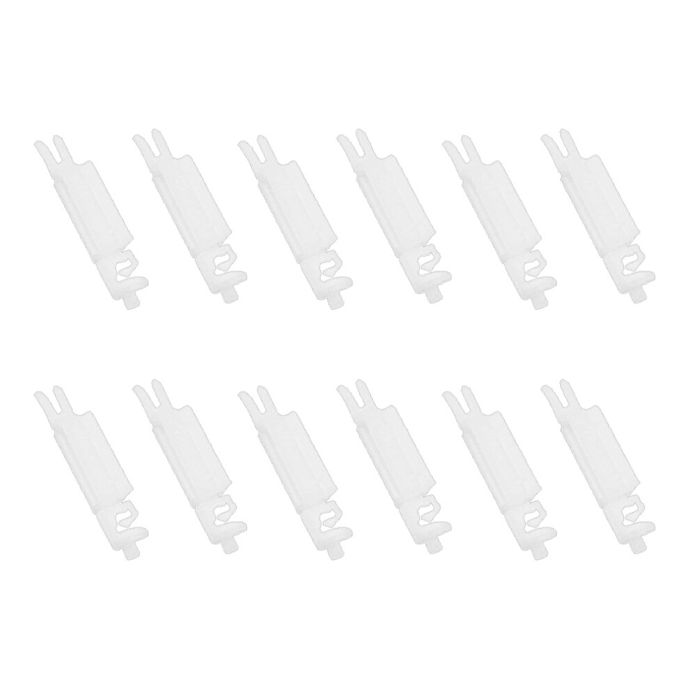 12Pcs 8120Al 8120Af Front Windshield Trim Strip Fixed Clamp Clips White 4853033826132