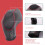 Κάλυμμα λεβιέ ταχυτήτων αυτοκινήτου PU Carbon Look Red για Fusion/Focus 7