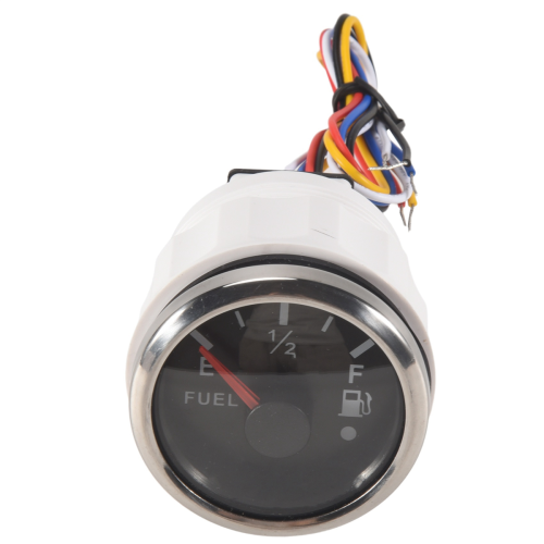 Δείκτης Στάθμης Καυσίμου 52mm 0-190Ohm με δυνατότητα εναλλαγής 240-33Ohm με Συναγερμό Μαύρο 2